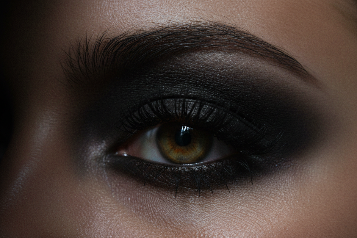 90s Smokey Eye Close-Up