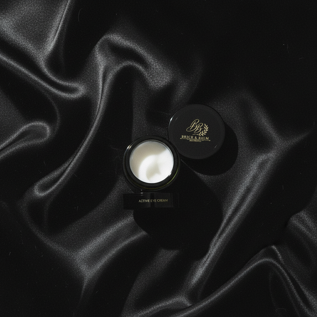 Active Eye Cream overhead flat lay