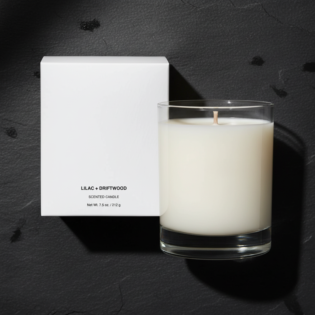 Candle Flat Lay