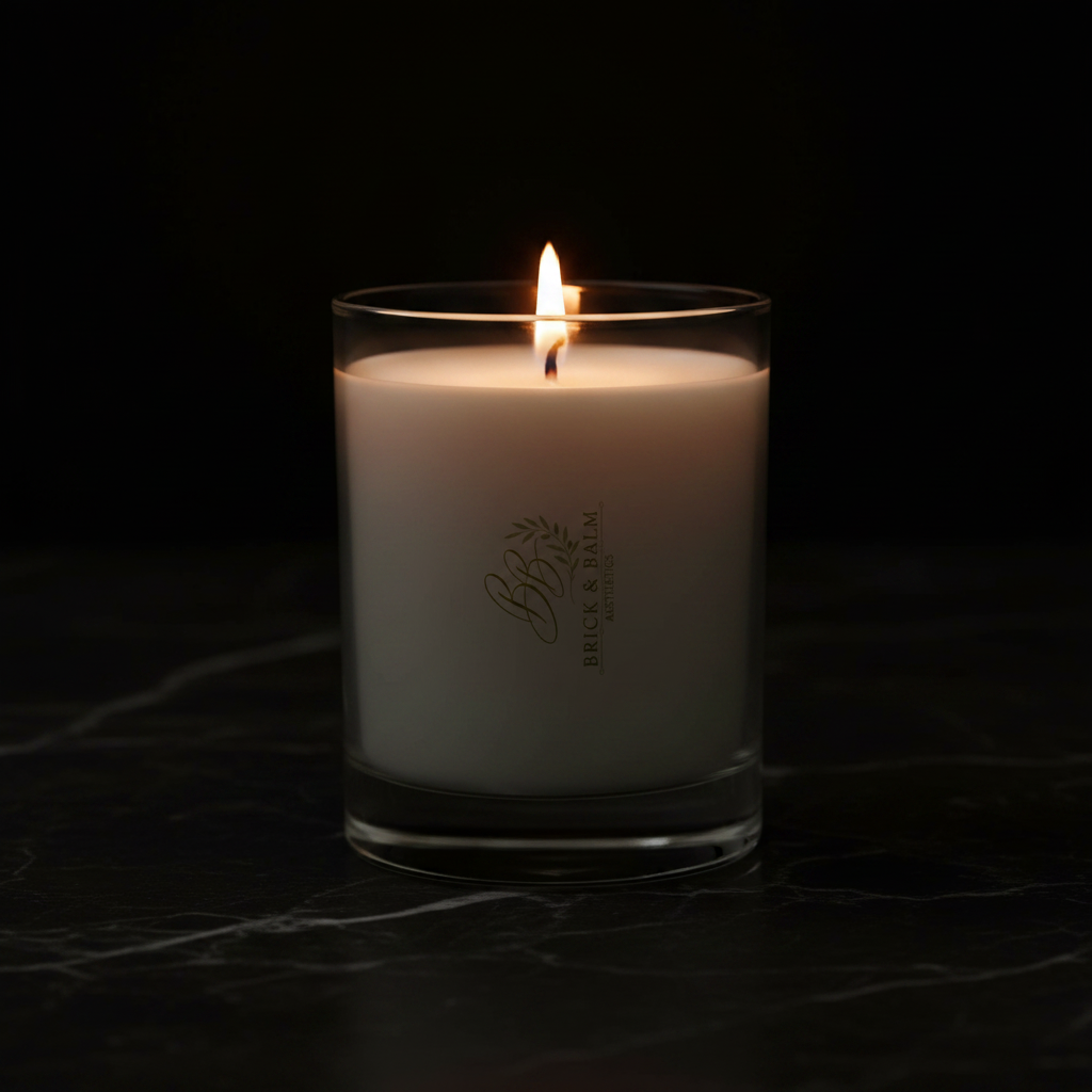 Candle on Black Marble