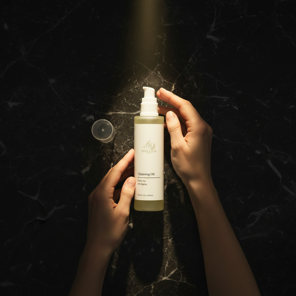 Cleansing Oil Flat Lay v2