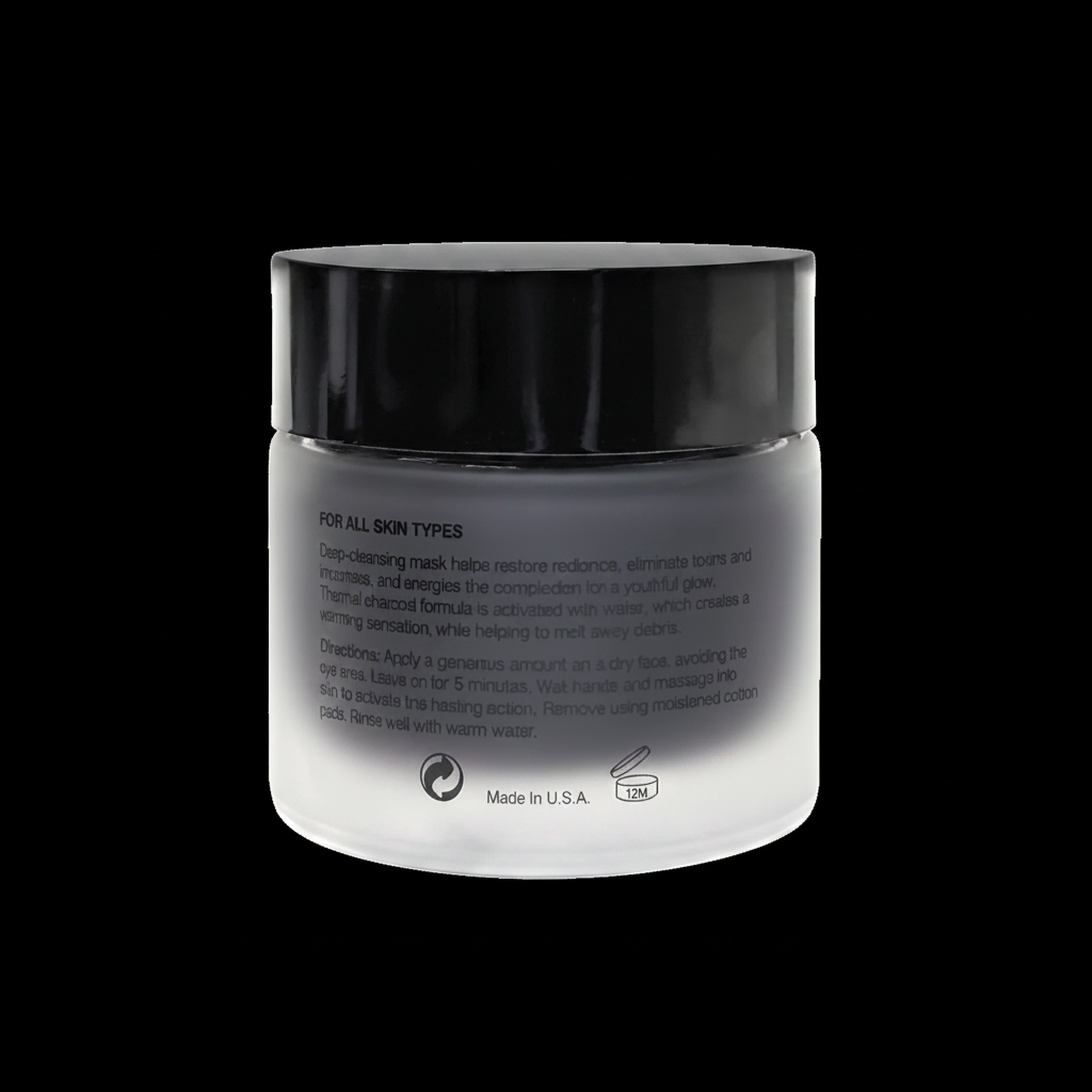 Glow Mask back black background