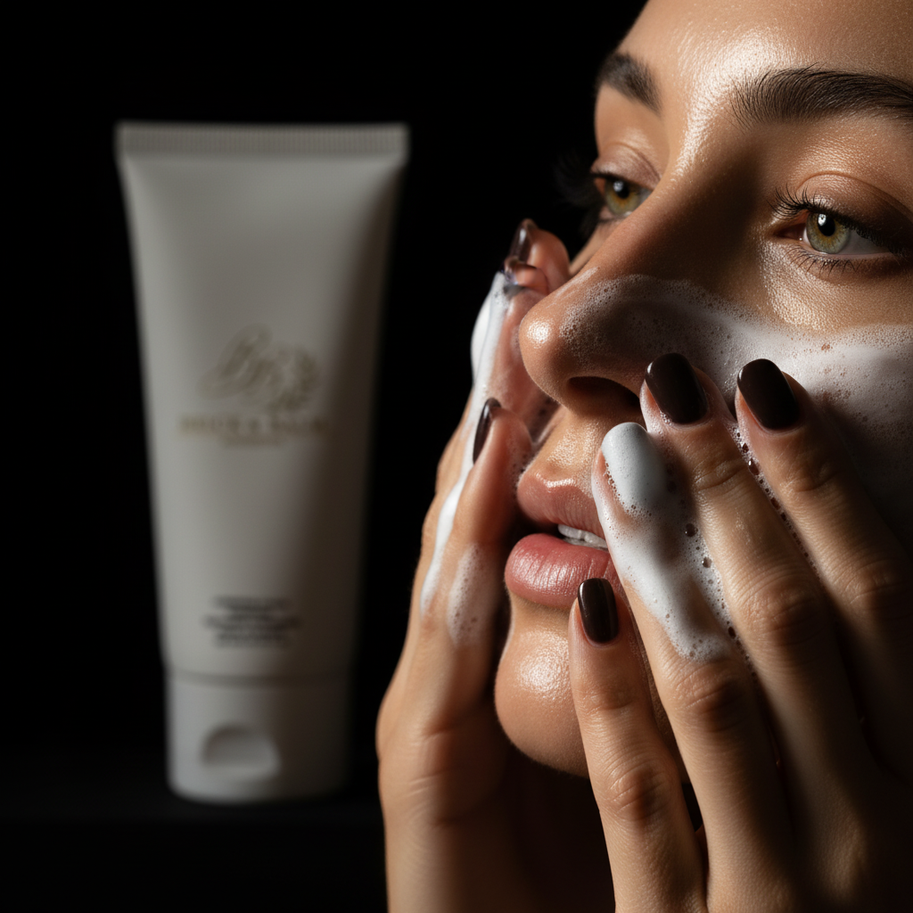 Hydrating Facial Cleanser In-Use
