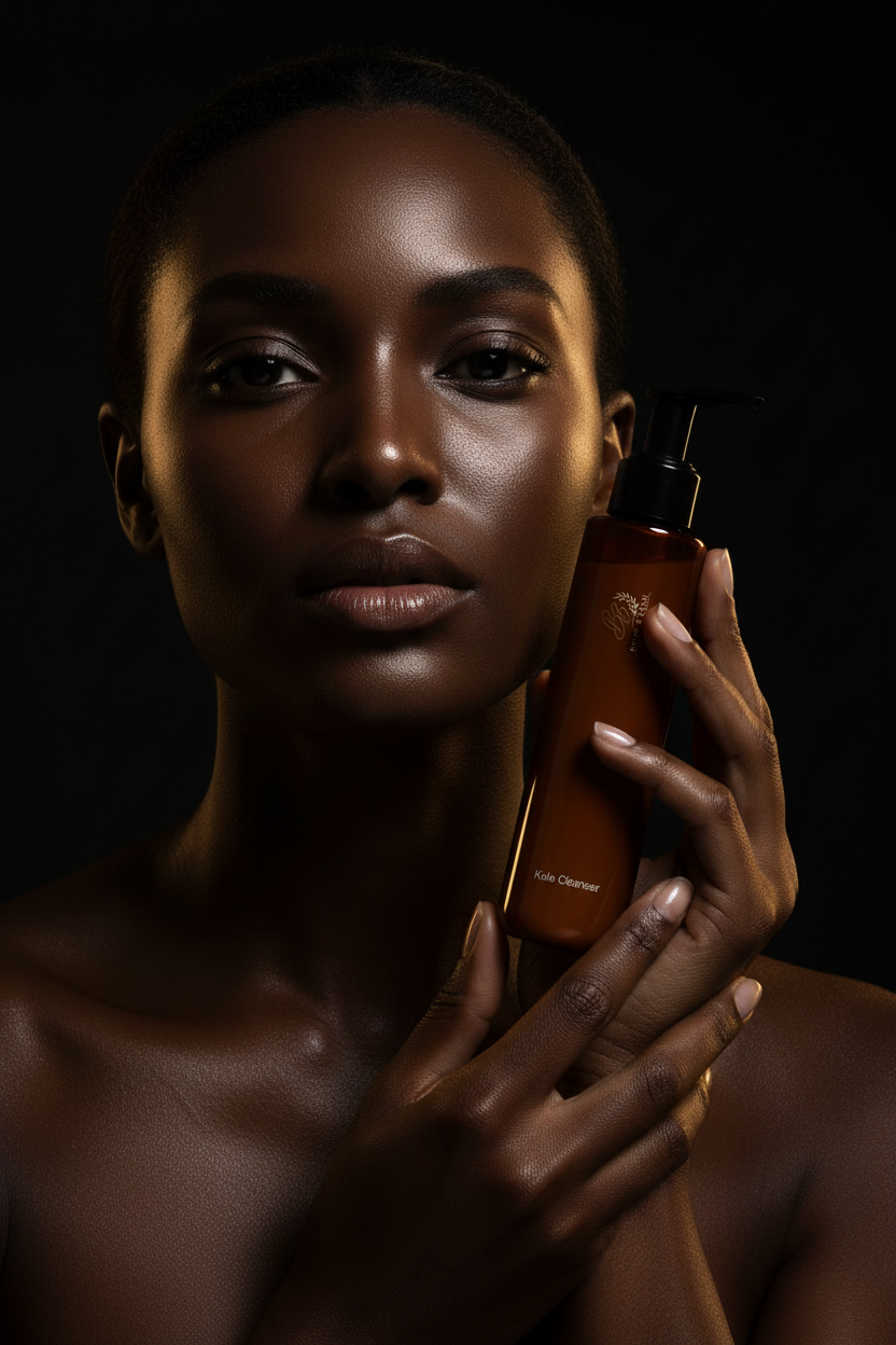 Kale Cleanser Model Shot Front Packaging