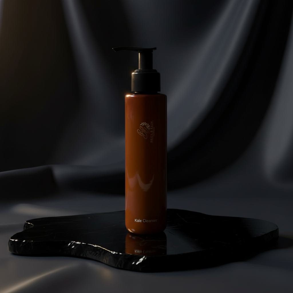 Kale Face Cleanser Dark Studio Hero