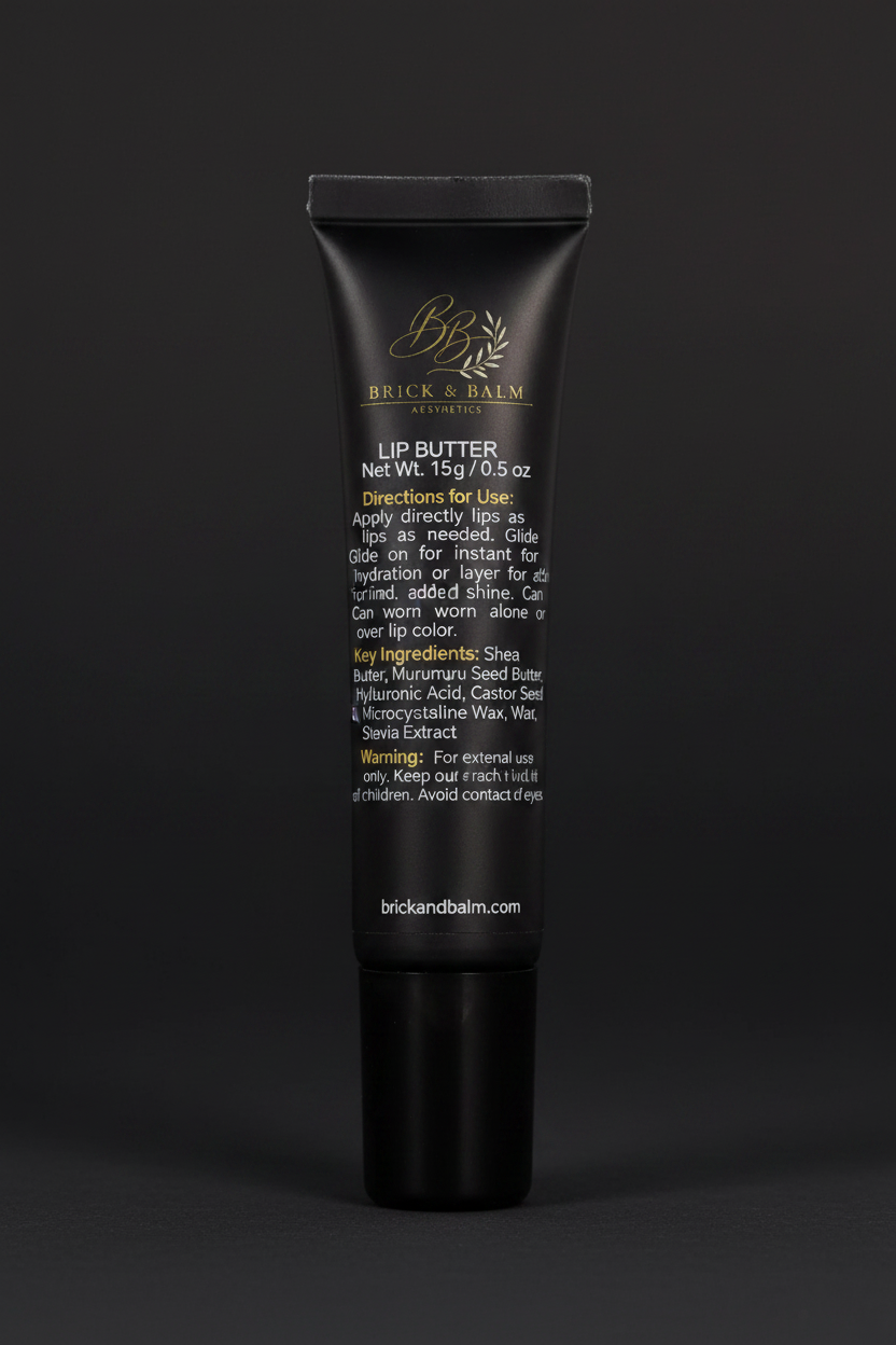 Lip Butter Back Label
