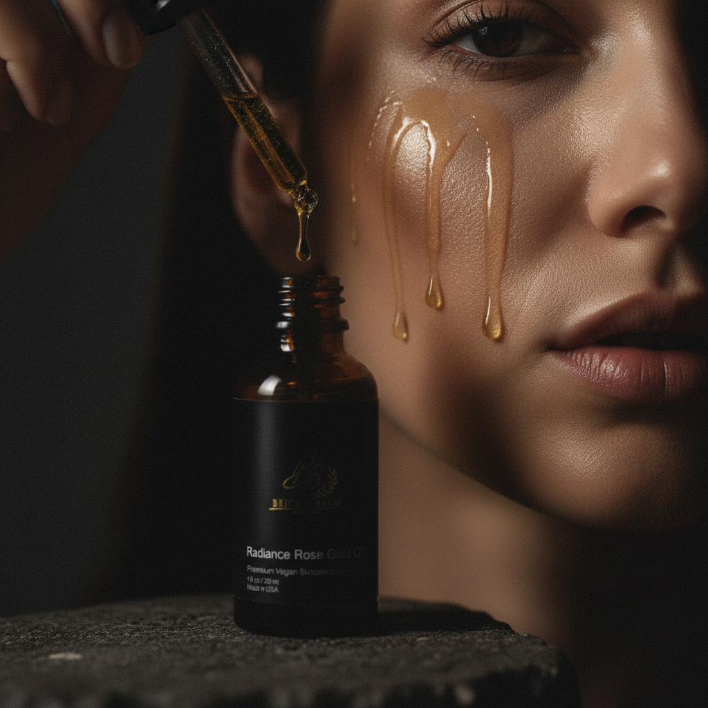 Rose Gold Oil bare skin retry