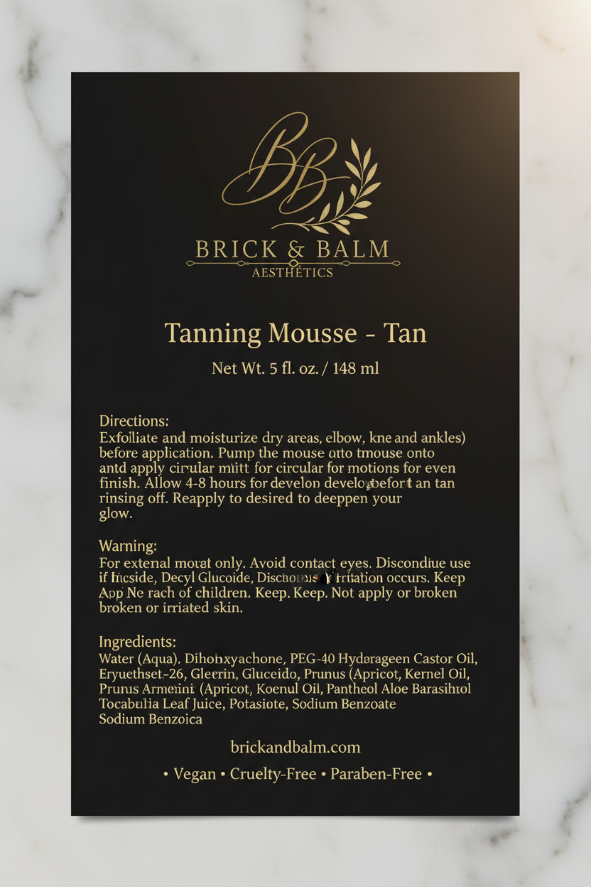 Tanning Mousse - Tan Back Label